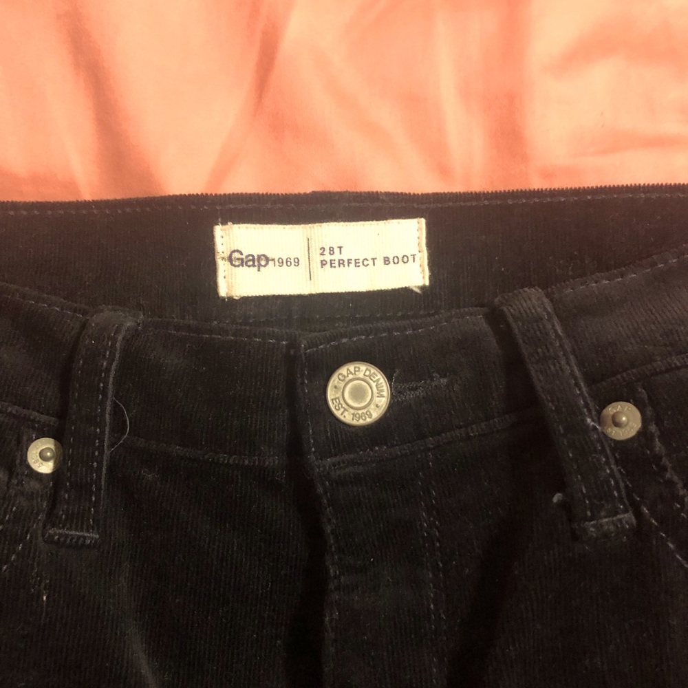 Gap suede boot cut pants